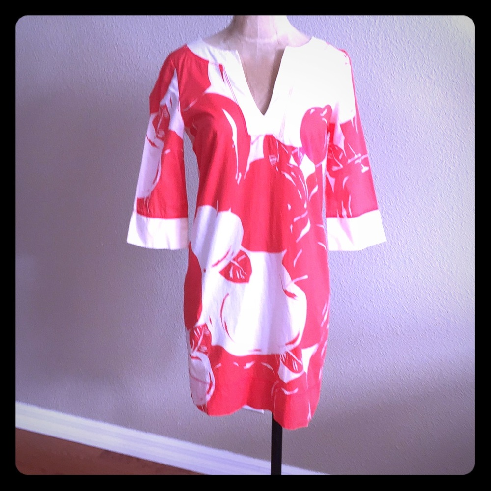 J. Crew floral print tunic dress